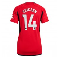 Ženski Nogometni dresi Manchester United Christian Eriksen #14 Domači 2023-24 Kratek Rokav